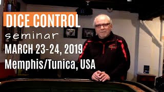 Learn How to Play Craps & Win! Dice Control Seminar March 23-24 in Memphis/Tunica.