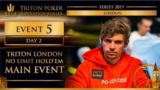 Triton London 2019 – Triton London NLH Main Event £100K – Day 2