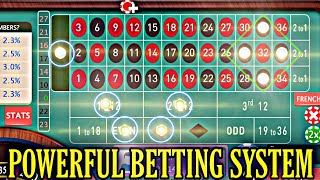 Powerful Roulette Betting System || Roulette strategy to win